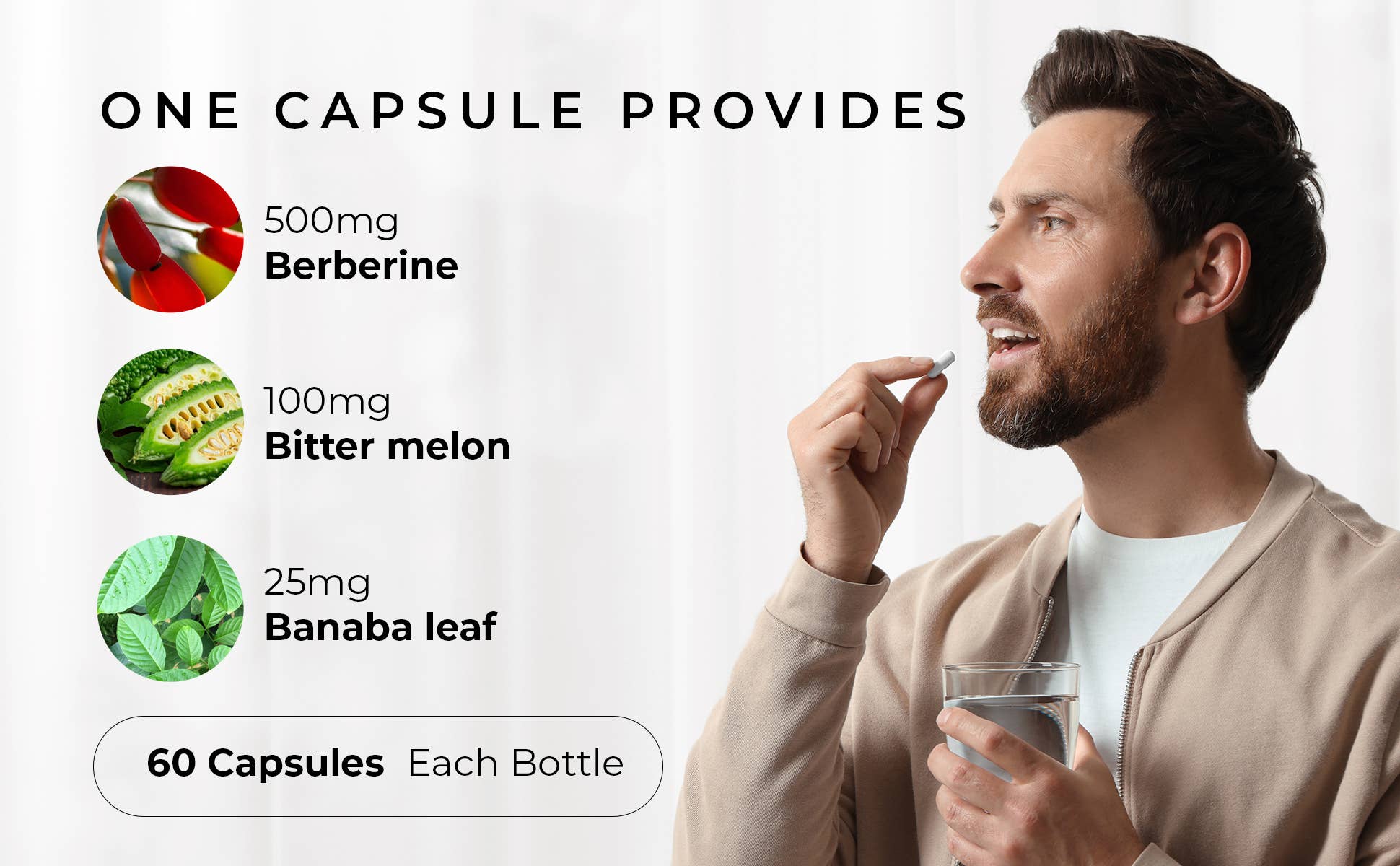 BERBERINE SUPREME COMPLEX w/ Bitter Melon & Banaba Leaf