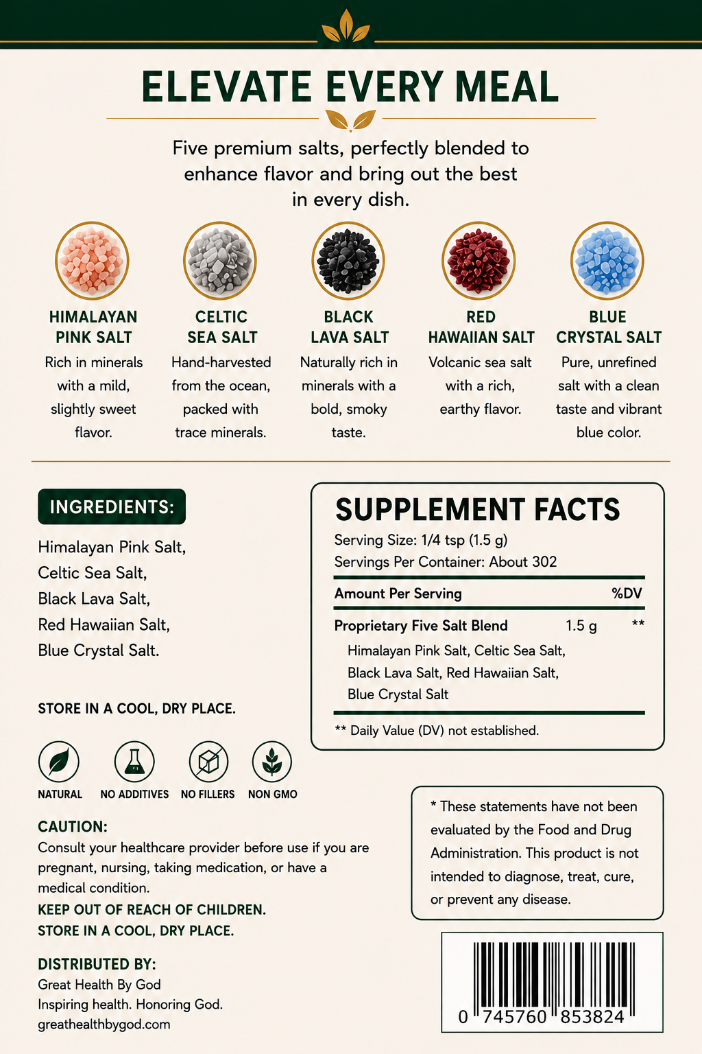 Exotic Gourmet Sea Salt