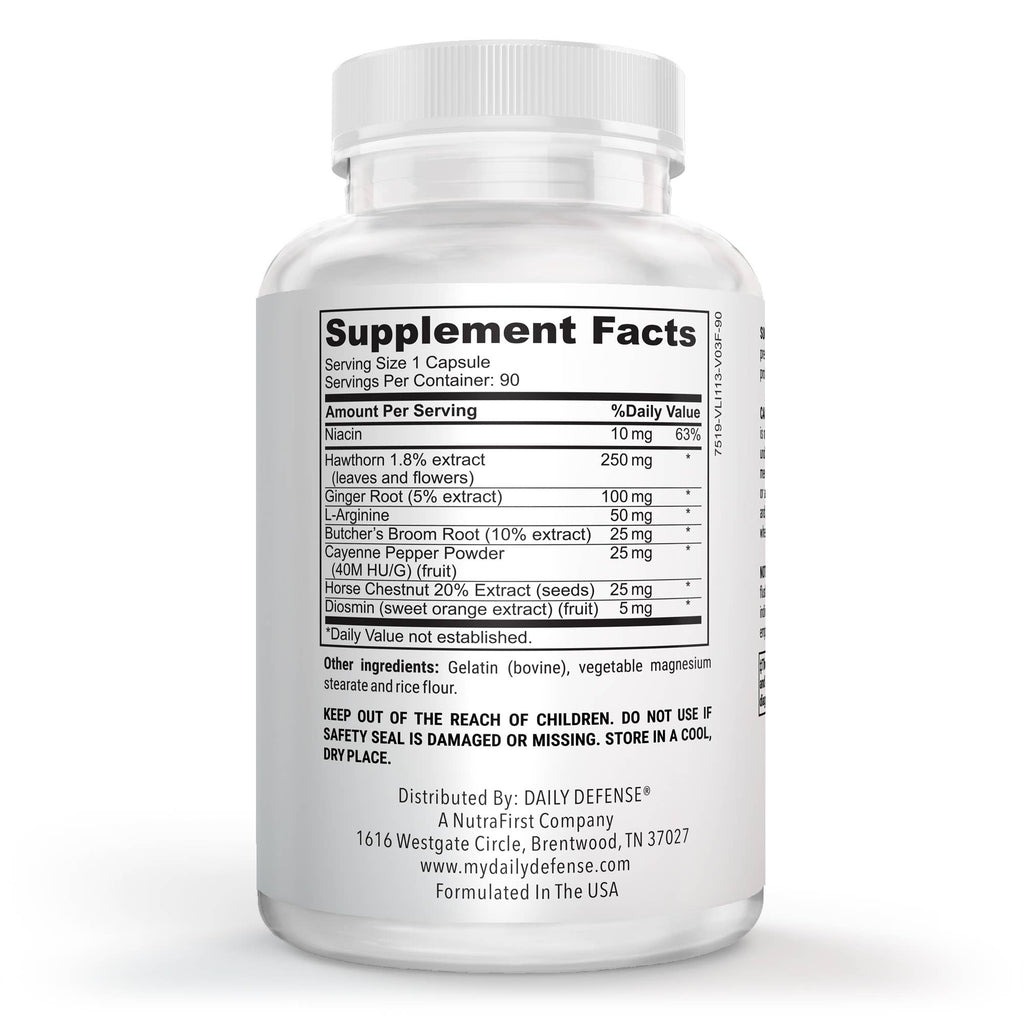 Circulation & Vein Support Supplement by Daily Defense